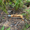 No°08 Oak Engraved Handle Folding Knife - Animalia (Blister Packaging)