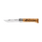 No°08 Oak Engraved Handle Folding Knife - Animalia (Blister Packaging)