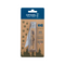 No°08 Oak Engraved Handle Folding Knife - Animalia (Blister Packaging)