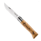 No.08 Oak Engraved Handle Folding Knife - Chamois