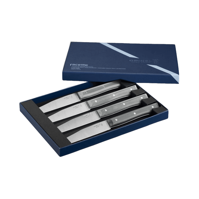 Facette Micro Serrated Table Knives 4PC Set  - Slate