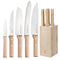 Parallele 5 Piece Chef Knife Set with Block