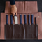 8-Slot Synthetic Leather Chef Knife Carrier