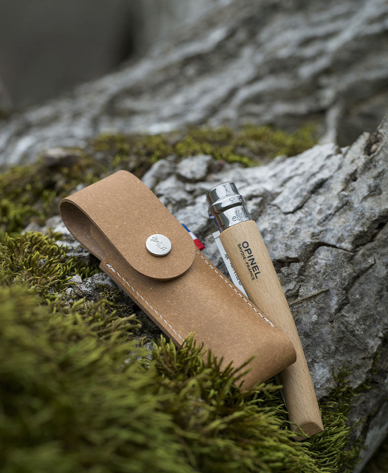 Leather Simple Sheath & French Flag